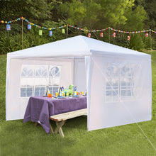 Load image into Gallery viewer, 3*3m Three Sides Waterproof Tent with Spiral Tubes White for Household Wedding camping, parking and other parties