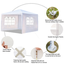 Load image into Gallery viewer, 3*3m Three Sides Waterproof Tent with Spiral Tubes White for Household Wedding camping, parking and other parties