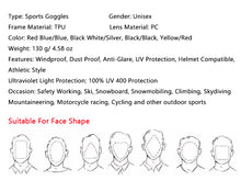 Load image into Gallery viewer, Sports Goggles UV400 Protection Windproof Sunglasses