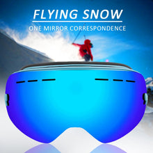 Load image into Gallery viewer, Winter Snow Sports Goggles with Anti-fog UV Protection for Men Women Youth Interchangeable Lens