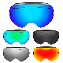 Load image into Gallery viewer, Winter Snow Sports Goggles with Anti-fog UV Protection for Men Women Youth Interchangeable Lens