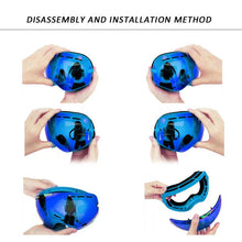 Load image into Gallery viewer, Winter Snow Sports Goggles with Anti-fog UV Protection for Men Women Youth Interchangeable Lens