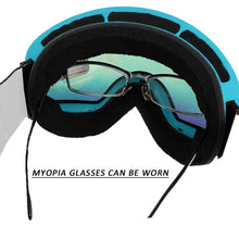 Load image into Gallery viewer, Winter Snow Sports Goggles with Anti-fog UV Protection for Men Women Youth Interchangeable Lens