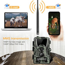 Load image into Gallery viewer, 2G MMS SMS SMTP Trail Wildlife Wireless Camera 16MP 1080P Night Vision Cellular HC801M
