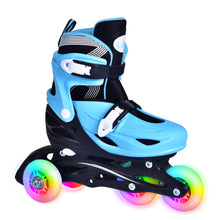 Load image into Gallery viewer, 2020 4 in 1 Adjustable Inline Kids Flashing Roller Skates Four