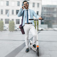 Load image into Gallery viewer, 3 Adjustable Height Kids Adults Kick Scooter Foldable 2 Wheels Wide Deck Rear Fender Brake 33.1x14.9x13.8inch