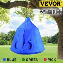 Load image into Gallery viewer, VEVOR Outdoor Hammock Swing Chair Tent With LED String Lights Children Play House - outdoorseverythingstore