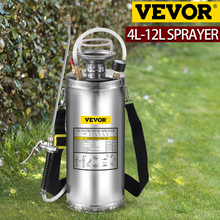 Load image into Gallery viewer, VEVOR 4-12L Hand Powered Stainless Steel Watering Spraying Sprinkling Atomizer Pump Home Sprayer