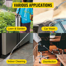 Load image into Gallery viewer, VEVOR 4-12L Hand Powered Stainless Steel Watering Spraying Sprinkling Atomizer Pump Home Sprayer