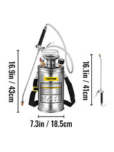 Load image into Gallery viewer, VEVOR 4-12L Hand Powered Stainless Steel Watering Spraying Sprinkling Atomizer Pump Home Sprayer