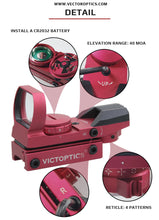 Load image into Gallery viewer, VicOptics Z1 1x23x34 Red Dot Hunting Riflescope 21mm 20mm Weaver Reflex Collimator Sight For Airsoft .223