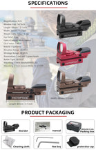 Load image into Gallery viewer, VicOptics Z1 1x23x34 Red Dot Hunting Riflescope 21mm 20mm Weaver Reflex Collimator Sight For Airsoft .223