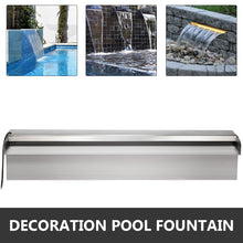 Load image into Gallery viewer, VEVOR 30-150CM Pool Fountain Waterfall With Light Water Pipe Acrylic Fountain