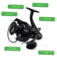 Load image into Gallery viewer, 12+1 BB Fishing Spinning Reel with Front Rear Double Drag Left Right Interchangeable
