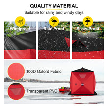 Load image into Gallery viewer, VEVOR Ice Fishing Tent Shelter Pop-Up 2-Person 300D Oxford Fabric Waterproof Camping Hiking