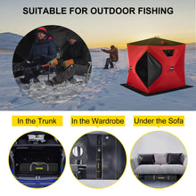 Load image into Gallery viewer, VEVOR Ice Fishing Tent Shelter Pop-Up 2-Person 300D Oxford Fabric Waterproof Camping Hiking