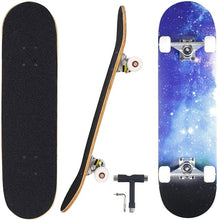 Load image into Gallery viewer, Pro Complete Skateboards for Beginners Adults Youths 7 Layers Deck Maple Wood Longboards