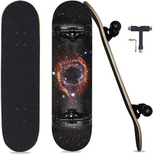 Load image into Gallery viewer, Pro Complete Skateboards for Beginners Adults Youths 7 Layers Deck Maple Wood Longboards