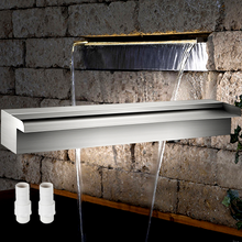 Load image into Gallery viewer, VEVOR Waterfall Pool Fountain Stainless Steel W/ Pipe Connector
