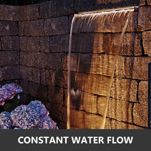 Load image into Gallery viewer, VEVOR Waterfall Pool Fountain Stainless Steel W/ Pipe Connector