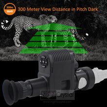 Load image into Gallery viewer, Night Vision Scope Hunting Camera Monocular Clip on Attachment Record Video with Infrared IR Laser Light in Darkness
