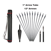 Load image into Gallery viewer, 12pcs Carbon Arrows for Archery Bow 6.2mm for Recurve/Compound Bow - outdoorseverythingstore