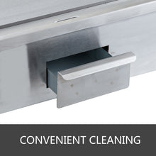 Load image into Gallery viewer, VEVOR Electric Countertop Griddle with Drawer & Cooling Holes Stainless Steel Flat Top Grill for BBQ Cooking Steak, Pancakes etc