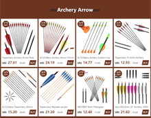 Load image into Gallery viewer, 20/22 Inch Carbon Crossbow Arrows with Diameter 8.8mm Outer-type Tips Crossbow Bolts 6 or 12pcs/Lot for Crossbow Hunting