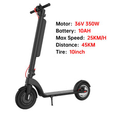 Load image into Gallery viewer, X9 Max Adult Electric Scooter 48V 550W Foldable Smart 100KM Long Distance 10inch