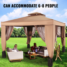 Load image into Gallery viewer, Multi-size outdoor pavilion canopy awning with net sandbag patio garden shade Tent