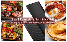 Load image into Gallery viewer, Electric Grill Table Portable 2 In 1 Reversible Non-stick Plate Crepe Maker with Adjustable Temperature Control and 8 Paddles