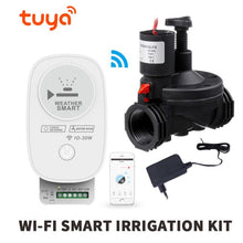 Load image into Gallery viewer, Tuya WiFi Drip Irrigation Self Watering Timer for Greenhouses with Smart Controller Solenoid Valve