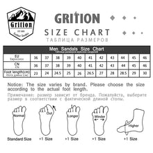 Load image into Gallery viewer, GRITION Men Sandals Outdoor Trekking Hiking Shoes
