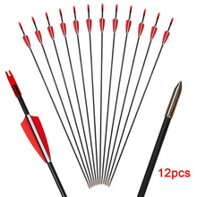 Load image into Gallery viewer, 6m Fibmerglass Arrows Spine for Recurve Compound Bows Outdoor Sport Archery Hunting Practice
