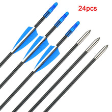 Load image into Gallery viewer, 6m Fibmerglass Arrows Spine for Recurve Compound Bows Outdoor Sport Archery Hunting Practice
