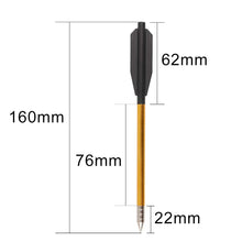 Load image into Gallery viewer, Huntingdoor Aluminium Crossbow Bolts Arrows Steel Tips Hunting Arrows for 50-80lbs Pistol Crossbow
