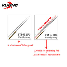 Load image into Gallery viewer, KUYING TETON Super Ultra Soft Light Baitcasting Casting Spinning Lure Fishing Rod Pole Combo
