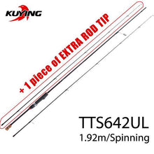 Load image into Gallery viewer, KUYING TETON Super Ultra Soft Light Baitcasting Casting Spinning Lure Fishing Rod Pole Combo
