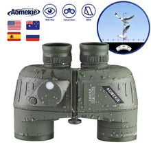 Load image into Gallery viewer, 10X50 High Power Binoculars with Rangefinder Compass for Hunting Boating Bird Watching Nitrogen Floating Waterproof
