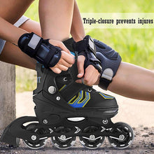 Load image into Gallery viewer, Unisex Indoor Outdoor Roller Children Tracer Adjustable Flash Wheel Inline Skate
