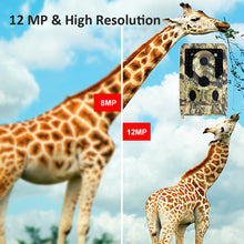 Load image into Gallery viewer, Outdoor Hunting HD Trail Camera 12MP New Wild Animal Detector Monitoring Infrared Cam Night Vision Photo Trap
