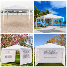 Load image into Gallery viewer, 3*3m Three Sides Waterproof Tent with Spiral Tubes White for Household Wedding camping, parking and other parties
