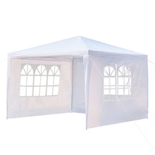 Load image into Gallery viewer, 3*3m Three Sides Waterproof Tent with Spiral Tubes White for Household Wedding camping, parking and other parties
