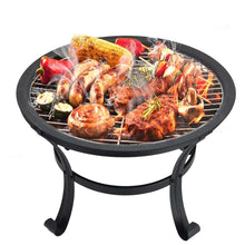 Load image into Gallery viewer, BBQ Grill Outdoor Wood Burning Fire Pit Patio Wood Log Barbecue Grill
