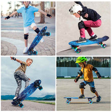 Load image into Gallery viewer, 22 inch Skateboard Cruiser Board Retro Longboard Skate Graphic Galaxy Boy Girl Led Light
