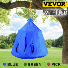 Load image into Gallery viewer, VEVOR Outdoor Hammock Swing Chair Tent With LED String Lights Children Play House - outdoorseverythingstore
