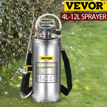 Load image into Gallery viewer, VEVOR 4-12L Hand Powered Stainless Steel Watering Spraying Sprinkling Atomizer Pump Home Sprayer
