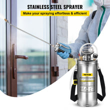 Load image into Gallery viewer, VEVOR 4-12L Hand Powered Stainless Steel Watering Spraying Sprinkling Atomizer Pump Home Sprayer
