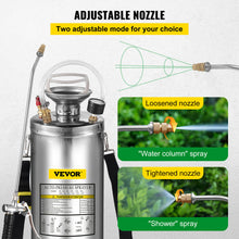 Load image into Gallery viewer, VEVOR 4-12L Hand Powered Stainless Steel Watering Spraying Sprinkling Atomizer Pump Home Sprayer
