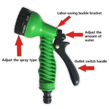 Load image into Gallery viewer, Garden Expandable Magic Hose 7 Patterns Water Gun  Car Wash Gun Sprayer
